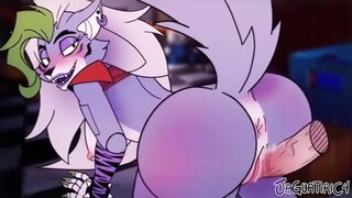 Furry nude girls porn video with FNAF Security Breach compilation of Roxanne Wolf PORN Animations and Videos